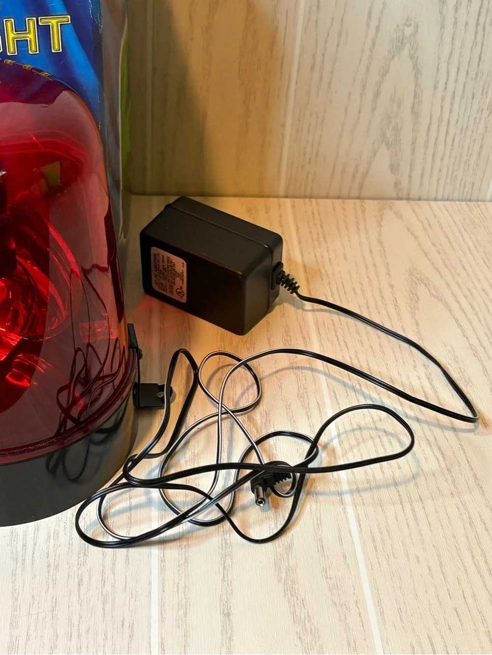 Vintage Party Rotating Flashing DJ Light Red Motion Police Tested
